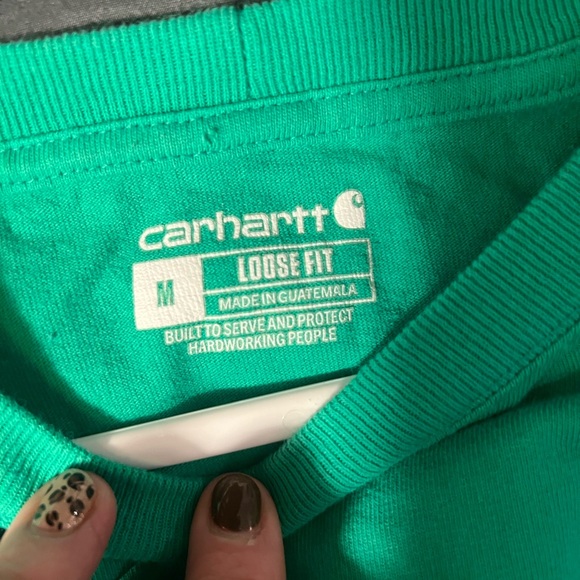 Carhartt Emerald Green Tee with Pocket - Picture 4 of 4